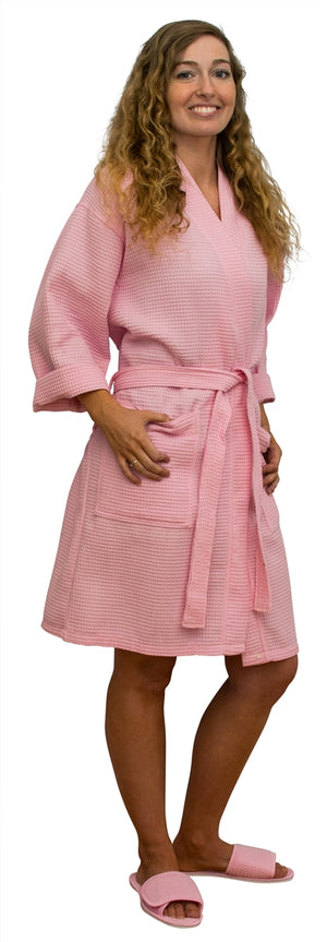 Penn 36" Length Waffle Robe No Ruffle