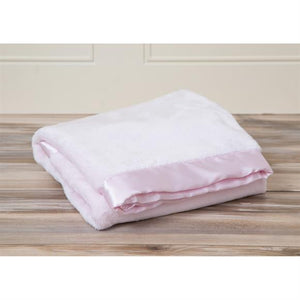 TT Satin Trim Tahoe Microfleece Baby Blanket